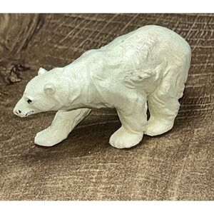 England BRITAINS LTD VINTAGE 1970s ZOO ANIMAL FIGURE POLAR BEAR Plastic